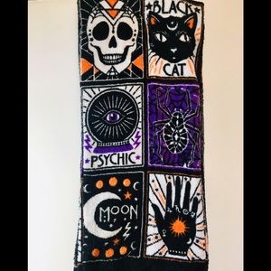 2 Halloween Psychic Crystal Ball Moon Towels